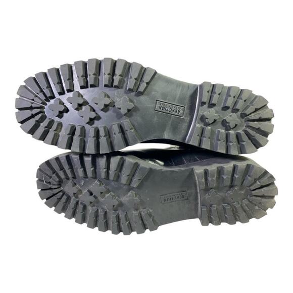 Kenneth Cole Reaction Salt Lug Chelsea Boot Women US 11 Black Gator - Picture 7 of 7